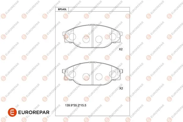Brake Pad Set, disc brake (1681211380)