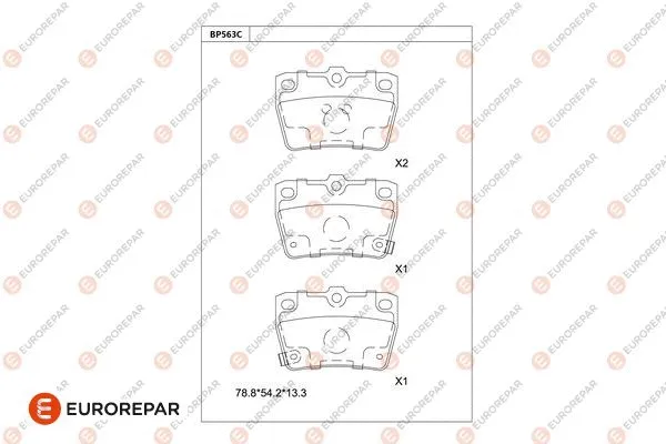 Brake Pad Set, disc brake (1681247480)