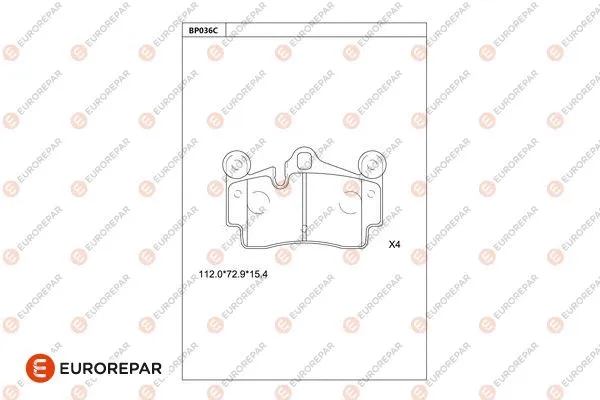 Brake Pad Set, disc brake (1681230980)