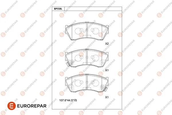 Brake Pad Set, disc brake (1681244980)