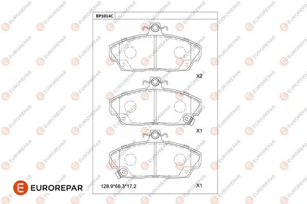Brake Pad Set, disc brake (1681284680)