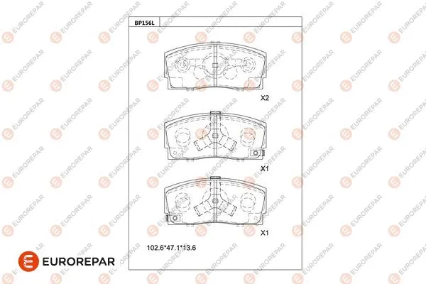 Brake Pad Set, disc brake (1681268680)
