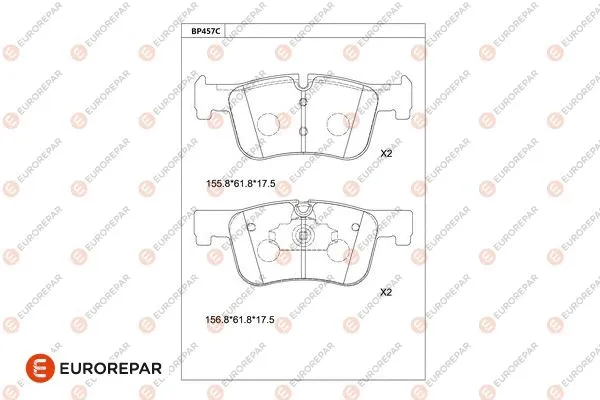 Brake Pad Set, disc brake (1681234580)