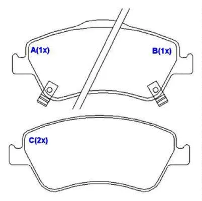 Brake Pad Set, disc brake (1643072480)