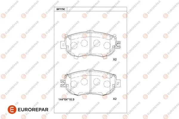 Brake Pad Set, disc brake (1681277480)