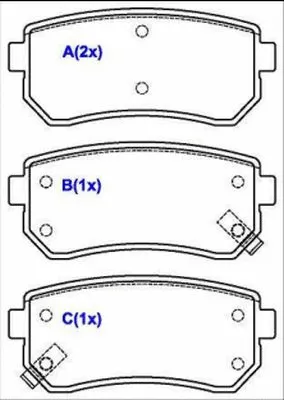 Brake Pad Set, disc brake (1643080780)