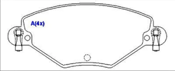 Brake Pad Set, disc brake (1643069180)