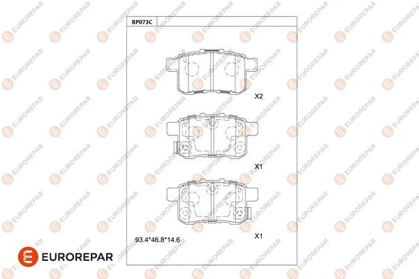 Brake Pad Set, disc brake (1681218580)