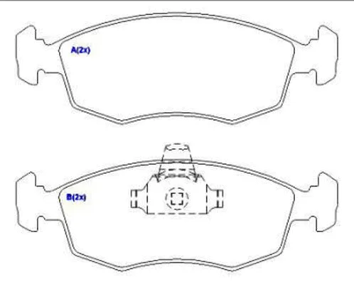 Brake Pad Set, disc brake (1636485180)