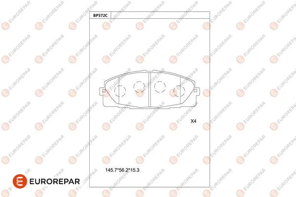 Brake Pad Set, disc brake (1681248880)