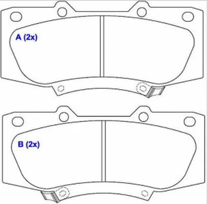 Brake Pad Set, disc brake (1643079380)