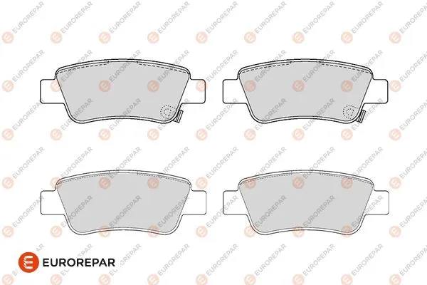 Brake Pad Set, disc brake (1686267680)