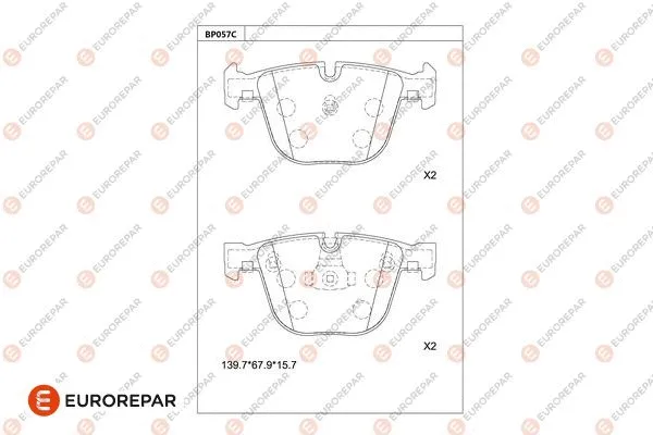 Brake Pad Set, disc brake (1681246680)