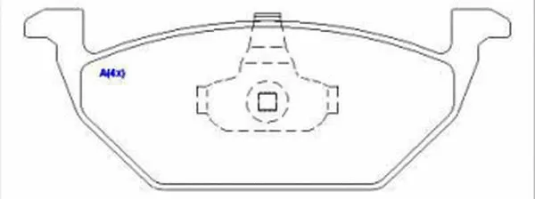 Brake Pad Set, disc brake (1643074180)