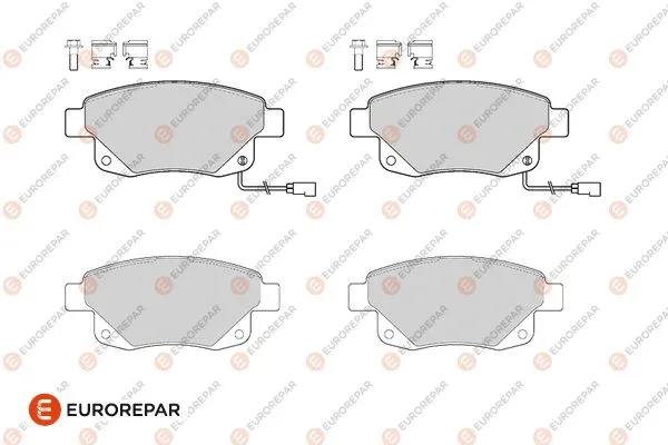 Brake Pad Set, disc brake (1686275380)