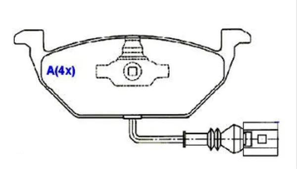 Brake Pad Set, disc brake (1643067980)