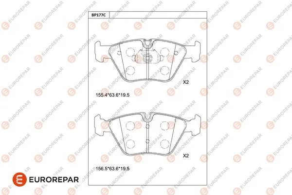 Brake Pad Set, disc brake (1681268180)