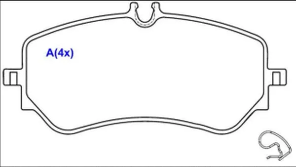Brake Pad Set, disc brake (1643073180)