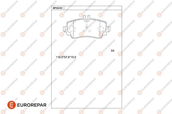 Brake Pad Set, disc brake (1681283080)
