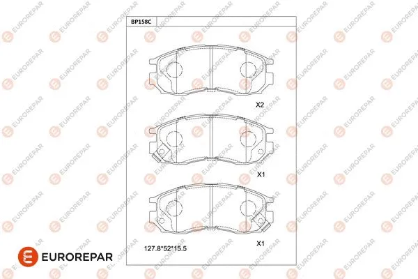 Brake Pad Set, disc brake (1681216380)