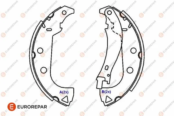 Brake Shoe Set (1643186280)