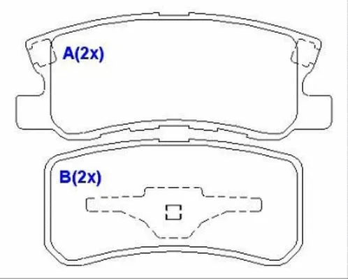 Brake Pad Set, disc brake (1643070380)