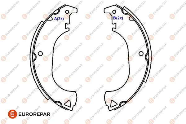 Brake Shoe Set (1643186380)