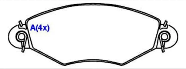 Brake Pad Set, disc brake (1635833980)