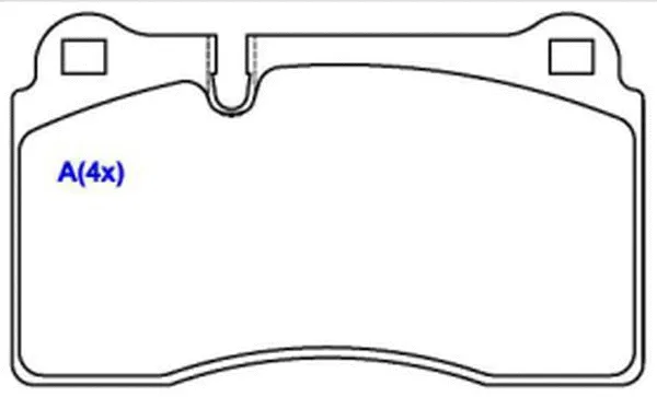 Brake Pad Set, disc brake (1643077880)