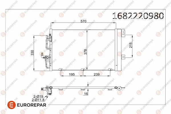 Condenser, air conditioning (1682220980)