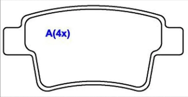 Brake Pad Set, disc brake (1643068580)