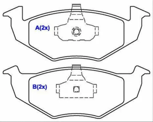 Brake Pad Set, disc brake (1636487780)