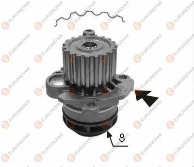 Water Pump, engine cooling (1637172880)