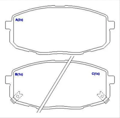 Brake Pad Set, disc brake (1636488580)