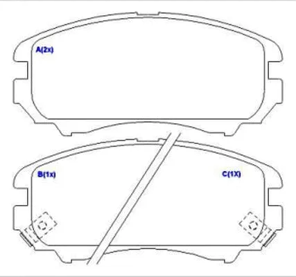 Brake Pad Set, disc brake (1636488480)