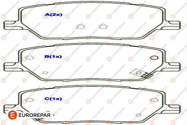 Brake Pad Set, disc brake (1686754880)