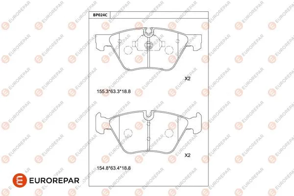 Brake Pad Set, disc brake (1681223080)