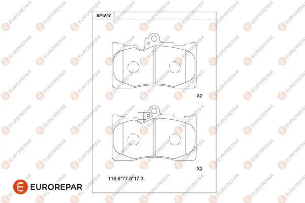 Brake Pad Set, disc brake (1681256280)