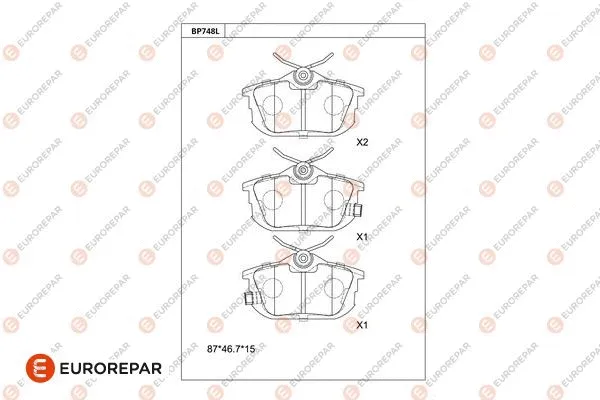 Brake Pad Set, disc brake (1681248480)