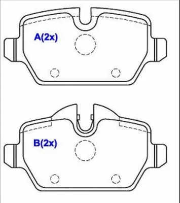 Brake Pad Set, disc brake (1643074780)