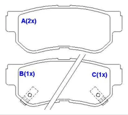 Brake Pad Set, disc brake (1636488680)
