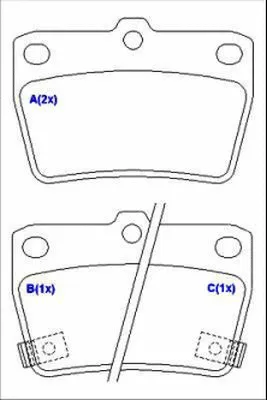 Brake Pad Set, disc brake (1643072080)