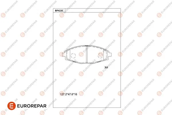 Brake Pad Set, disc brake (1681231580)