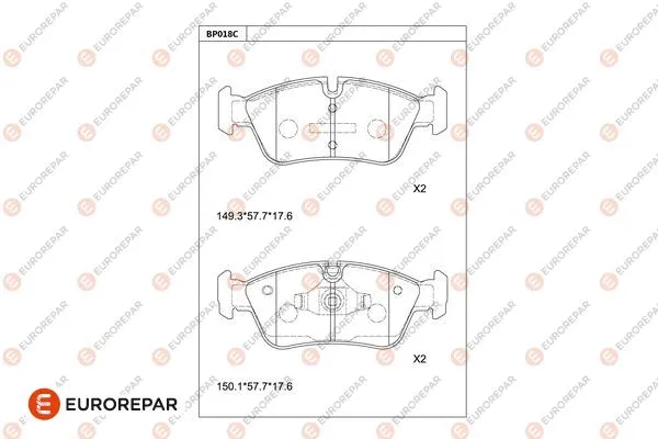 Brake Pad Set, disc brake (1681258380)
