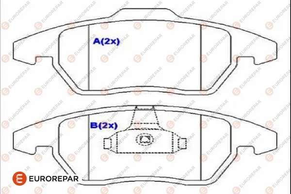 Brake Pad Set, disc brake (1686755480)