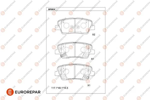Brake Pad Set, disc brake (1681217580)