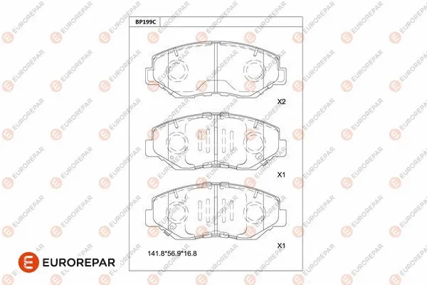 Brake Pad Set, disc brake (1681217480)
