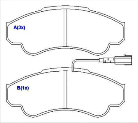 Brake Pad Set, disc brake (1636487980)