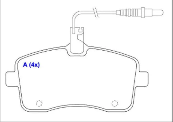 Brake Pad Set, disc brake (1643071180)
