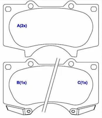 Brake Pad Set, disc brake (1643072180)